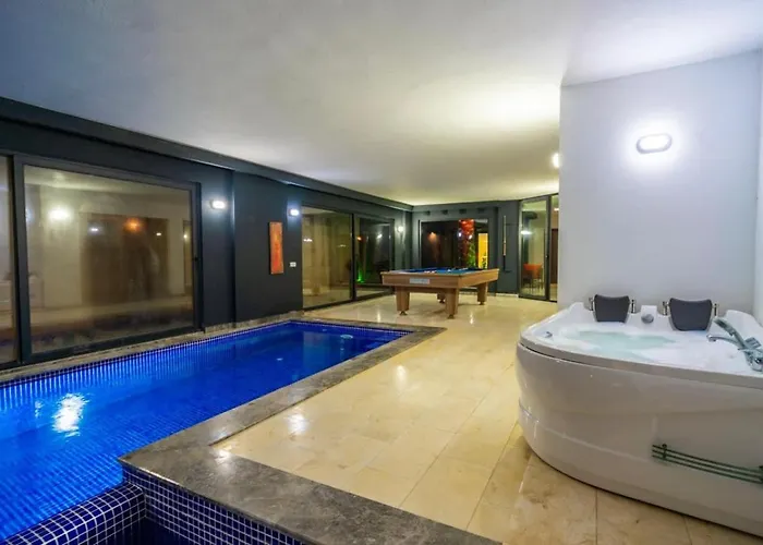 Villa Koerdere 3 Bedroom Seaview With Private Pool Hot Tub Kalkan
